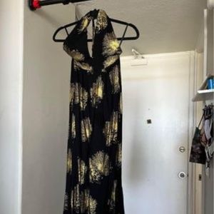 Kahulalea Dress Anela Size XS (black and gold)